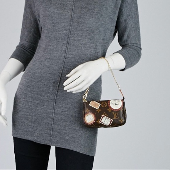 🧡🤎🤎🎁🎄Luis Vuitton limited edition mini pochette - Picture 8 of 9